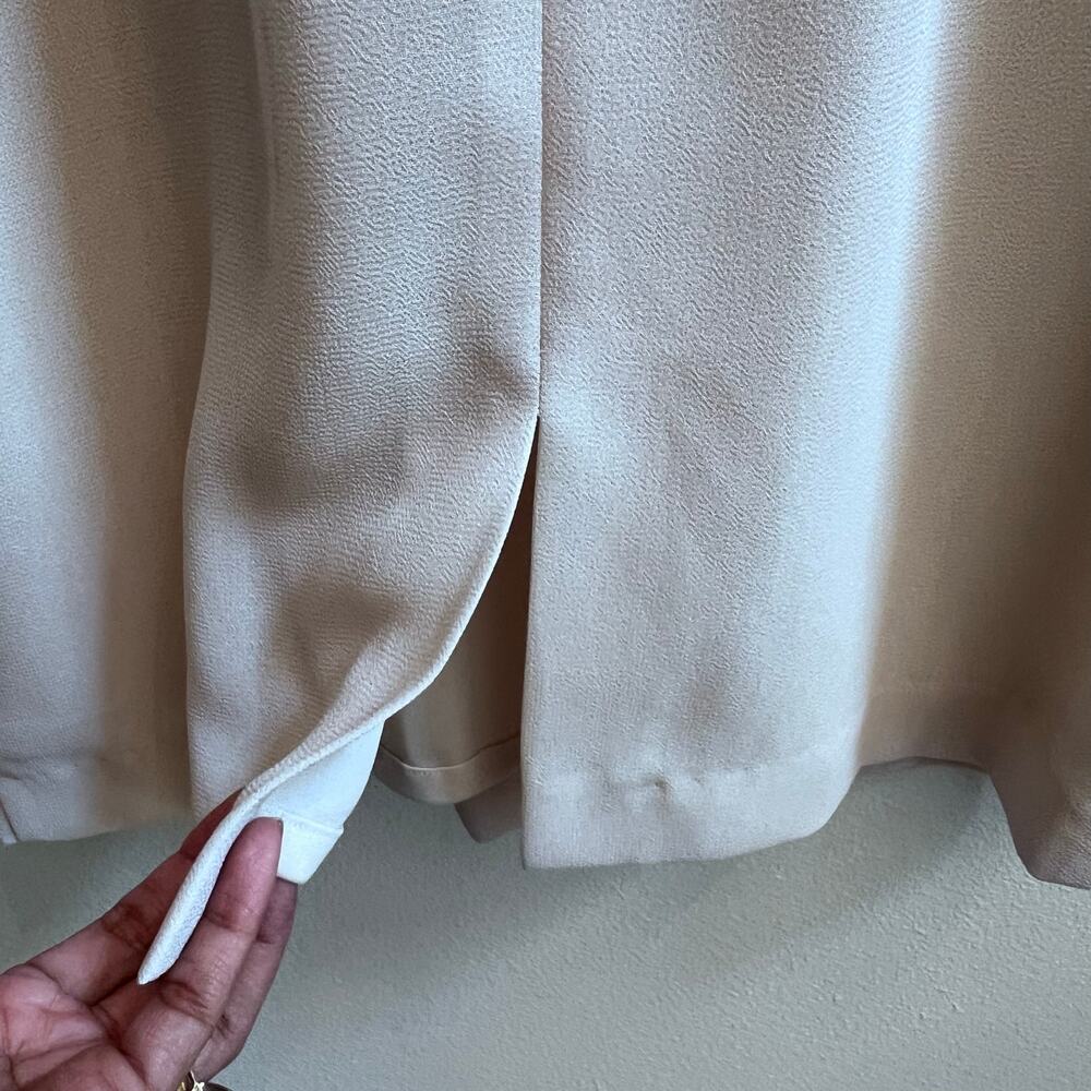 Jessica Howard Formal 2 PC Cream Color Jacket Beaded and Dress Set Sequins Sz 6P - Picture 5 of 8